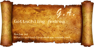 Gottschling Andrea névjegykártya